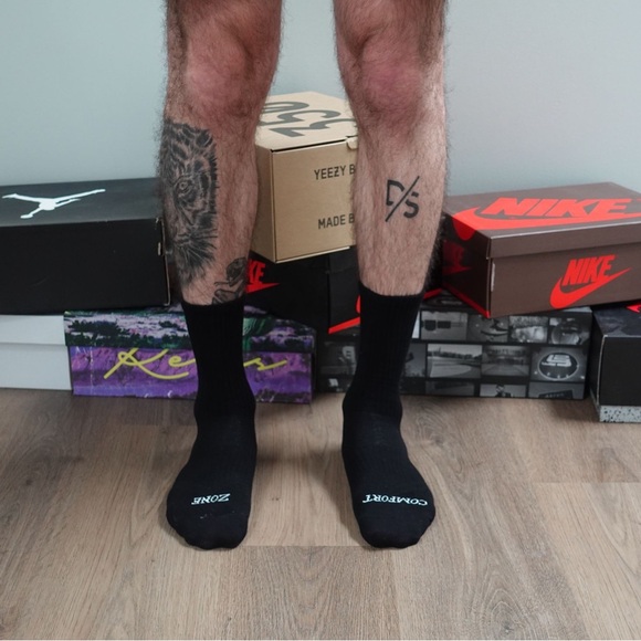 2 Pack Black Premium Breathable Socks - Picture 7 of 8